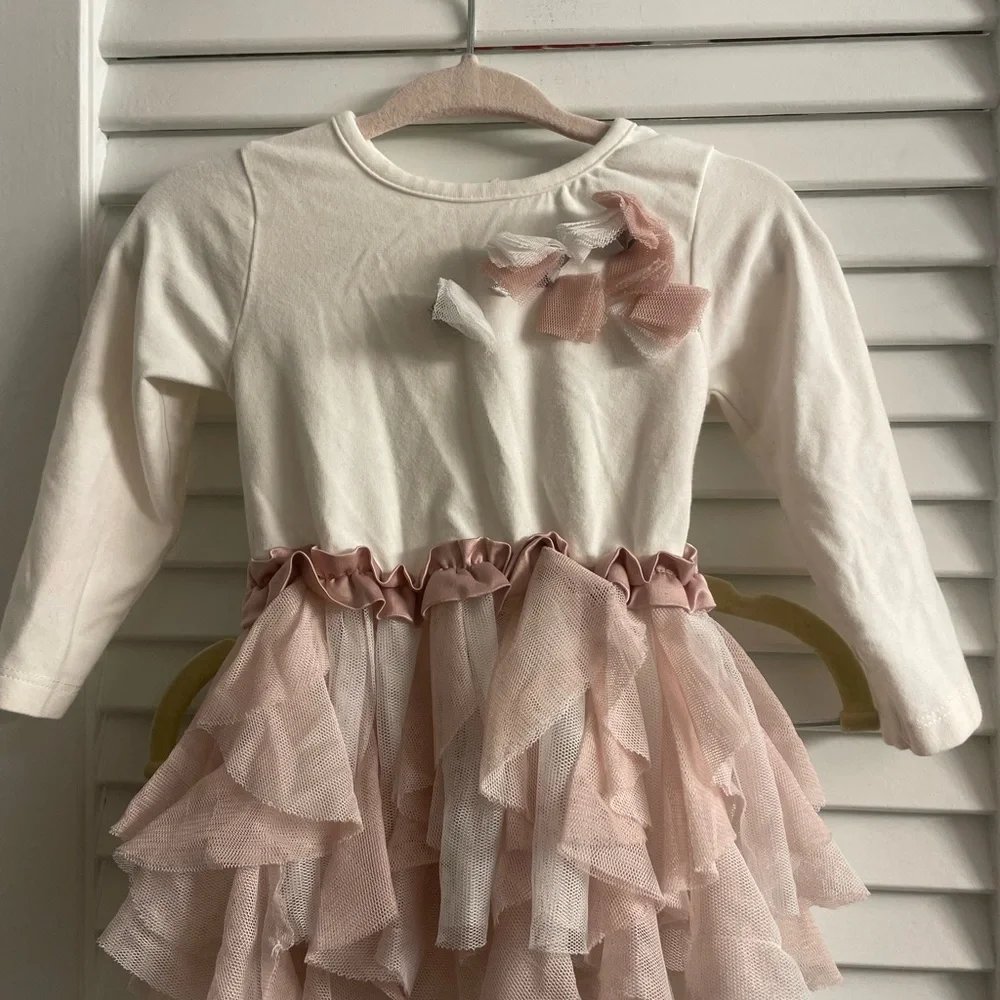 Miniclasix Tutu Pant Set W/Back Bow Detail Excellent Condition.Size 6M